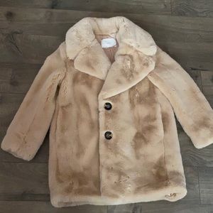EUC Zara faux fur coat